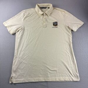 Travis Mathew Zinna Golf Polo Mens XL Arnold Palmer Spiked Yellow Pima Cotton